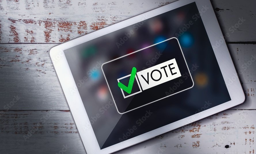 Vote using a tablet