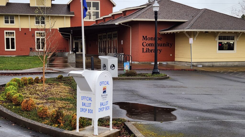 Monroe Community Library Ballot Drop Box